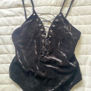velvet body suit